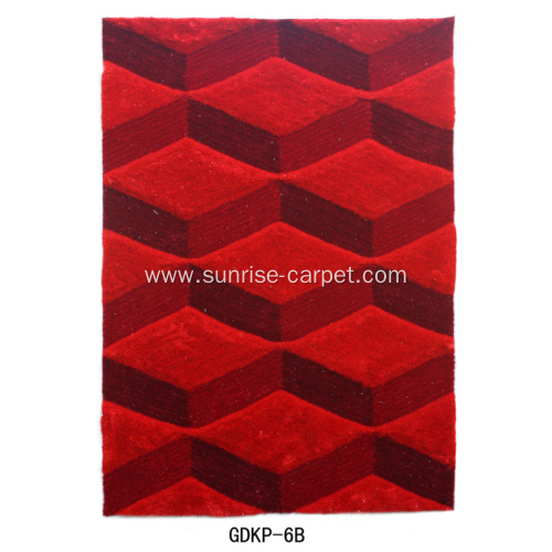 Silk & Elastic 3D with Geometry Design Rug